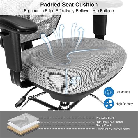 Buy Giantex Mesh Drafting Chair, Standing Desk Chair, Tall Office Chair ...