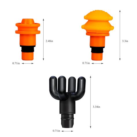 Buy Massage Gun Heads - Muscle Massage Gun Head Replacement, 6 Pack ...