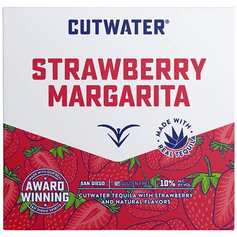 Cutwater Spirits Cutwater Strawberry Margarita Cocktail - 4pk/12 fl oz ...