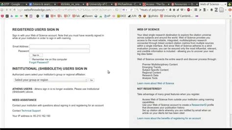 Image result for Web Science Sign Up