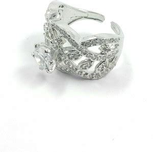 INFINITY NX AMERICAN DIAMOND STUNNING VINE LEAF RING FOR GIRLS AND ...