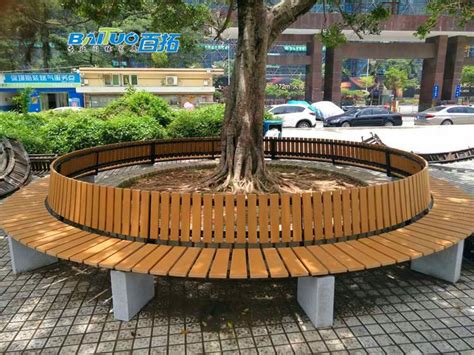 贺州树池结合坐凳公园坐椅 景观树椅子设计