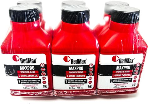 RedMax 598817701 Aceite de motor de 2 ciclos OEM MaxLife de 2.6 onzas, mezcla de 1 galón ...