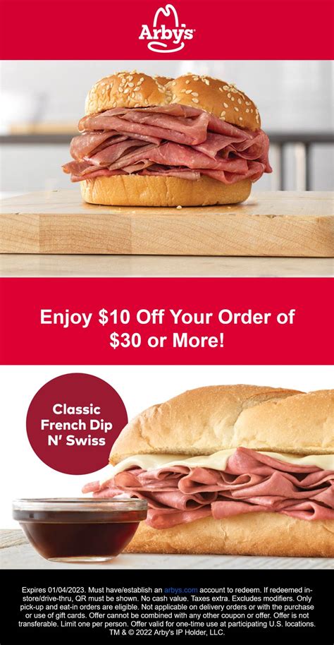 Get Printable Arby's Coupons Now! Expires Soon - Printables for Everyone