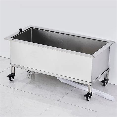 Buy Kitchen Sink,Stainless Steel Mop Sink Floor Wash Station, Portable ...