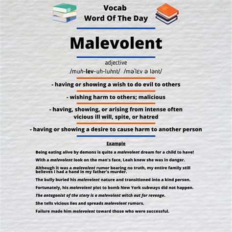 Malevolent Definition
