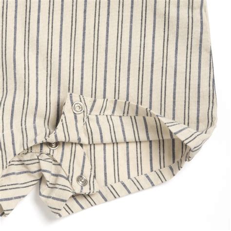 Chicco Boys Light Natural Striped Short Dungaree - Bottom – Chicco India