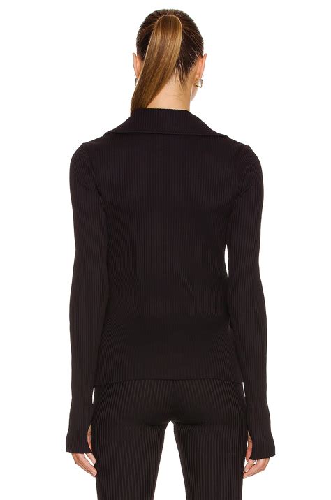 Helmut Lang Funnel Long Sleeve Top in Black | FWRD