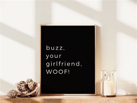 Buzz Your Girlfriend Woof Printable Home Alone Christmas Movie - Etsy