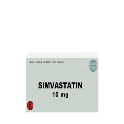 Simvastatin 10 mg 10 Tablet Yarindo - Manfaat, Kandungan, Dosis, dan ...