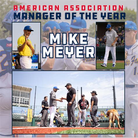 Meyer Named Manager of the Year - Sioux Falls Canaries