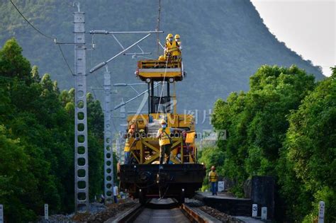 广西柳州：焦柳铁路电气化改造工程有序推进-人民图片网