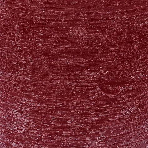 Honeybloom Red Unscented Pillar Candle, 4x6