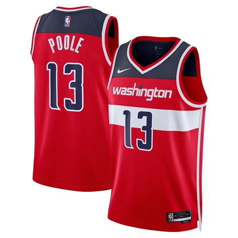 Jordan Poole Washington Wizards Red Jersey – All Stitched – Grexi