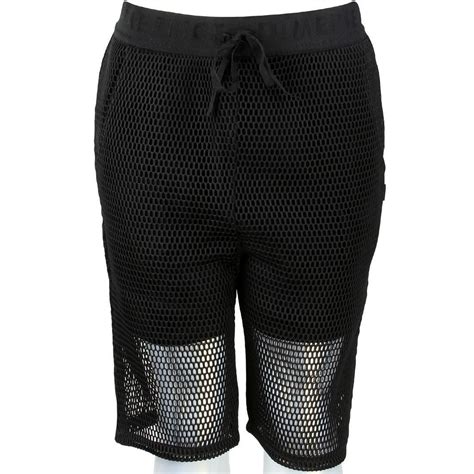 Dimepiece Women Mesh Shorts black