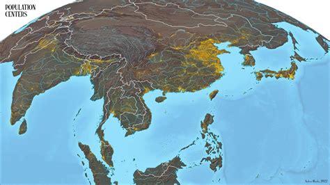 Asia Population Map 的图像结果