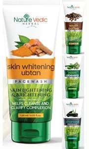 Nature Vedic Herbal Ubtan Charcoal South Coffee Neem Aloevera facewash ...
