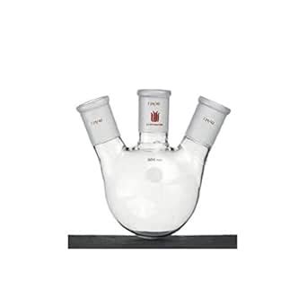 Kemtech F43242L Synthware 3-Neck Flask, Round Bottom, Angled, 24/40 ...