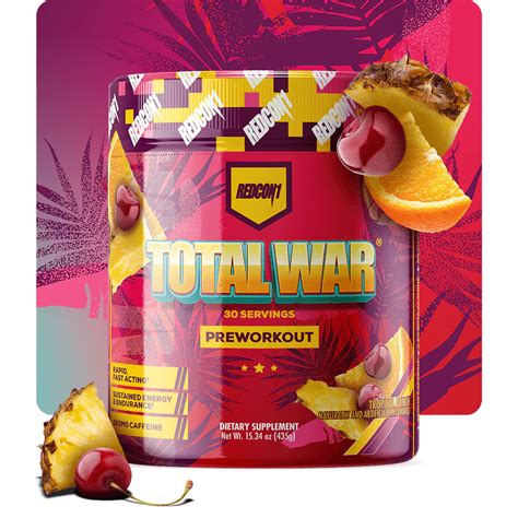 REDCON1 TOTAL WAR Pre Workout Insane Energy New India | Ubuy
