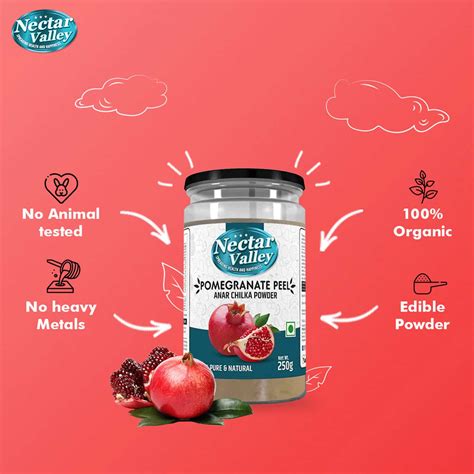 Buy NECTAR VALLEY POMEGRANATE PEEL POWDER (ANAR CHILKA POWDER) FOR ...
