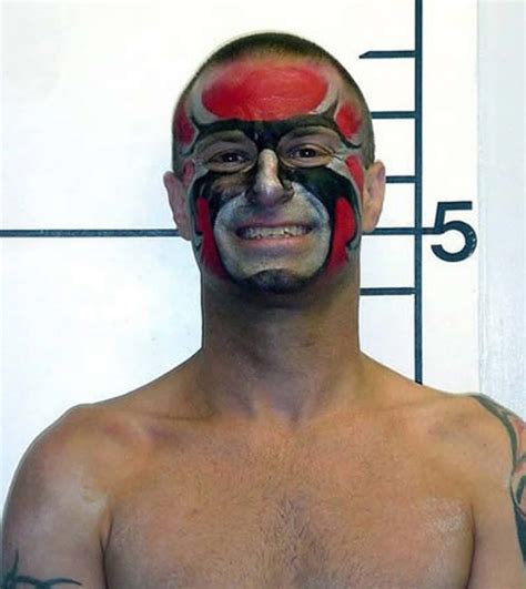 22 Hilarious Face Paint Mugshots You Can't Look Away From