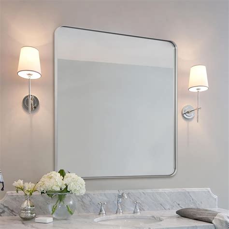 Amazon.com: ANDY STAR Chrome Bathroom Mirrors for Over Sink, 36x40 Inch ...