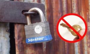 Image result for Open Master Lock without Key