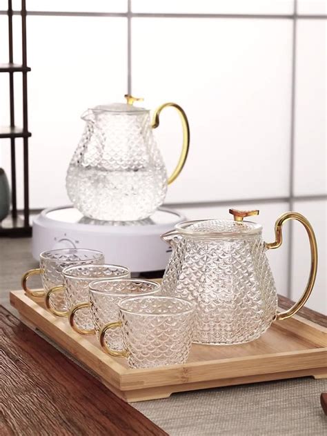 玻璃茶壶单壶功夫泡茶壶煮茶家用耐高温过滤花茶壶小红茶茶具套装-阿里巴巴