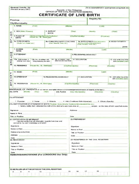 2007-2026 PH Municipal Form 102 - Blank Fillable Template | Fill Out ...