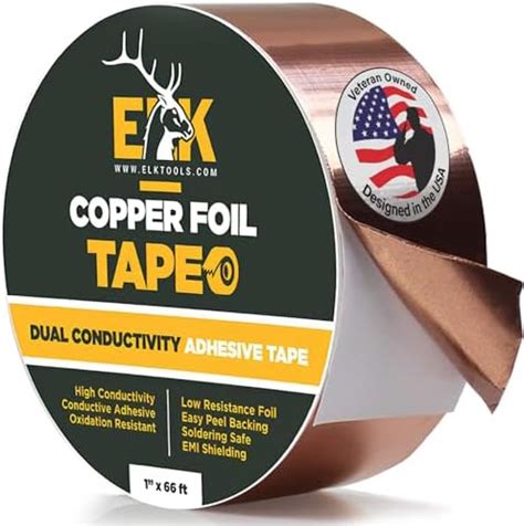Copper Foil Tape with Conductive Adhesive for Guitar & EMI Shielding ...