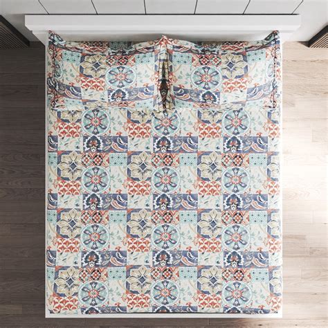 Buy Dallas Cotton 250TC Printed 3Pcs Queen Bedsheet Set from Home ...