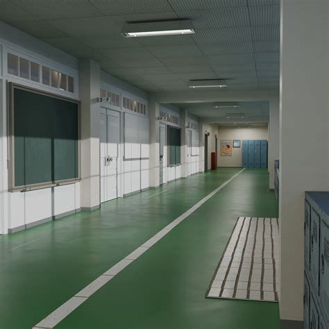 High School Hallway