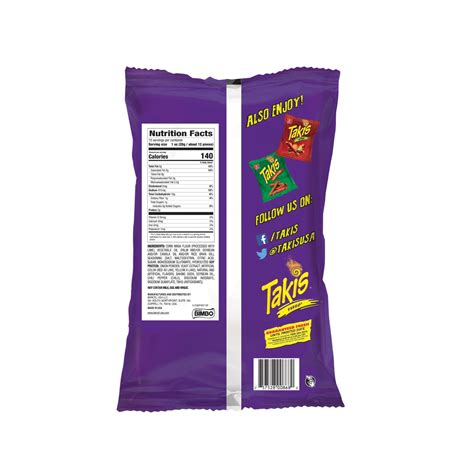 Takis Fuego Nutrition Facts at Madeleine Darbyshire blog