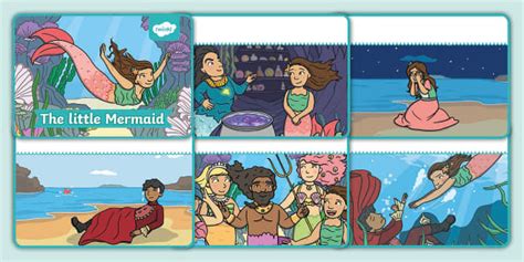 The Little Mermaid Story Sequencing Cards