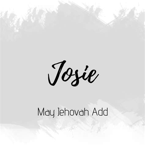 Unique Baby Names: Josie