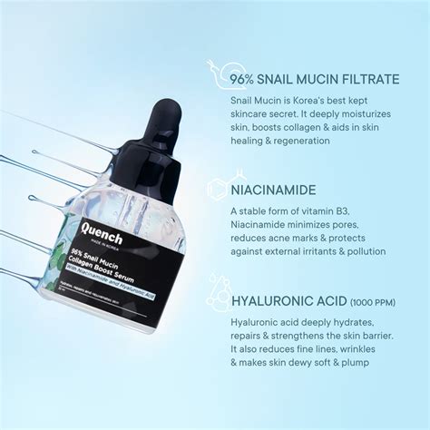 96% Snail Mucin Collagen Boost… | Serum – Quench Botanics