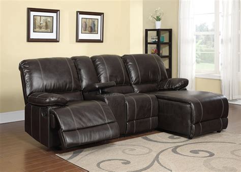 Leather Sectional Sofa With Recliner And Chaise | Baci Living Room