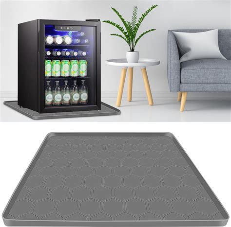 Mini Fridge Silicone Mat 24''x24 X0.6'' Under Refrigerator Mat Silicone ...