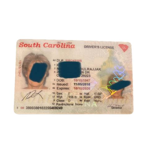 South Carolina Fake ID - Buy Authentic Scannable SC ID/DL #1