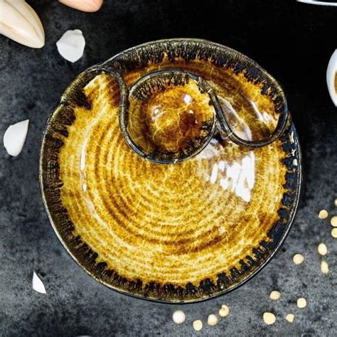 Buy Homefrills Premium Serving Ceramic Platter/Plate with Section,Chip ...
