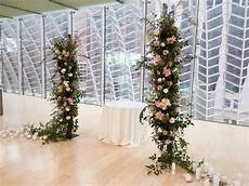 Flower Pillars Wedding by Floral Installations We Lovenfresh Designing Flower Pillars Wedding