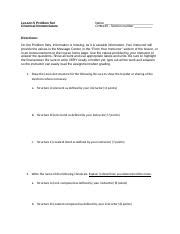 Image result for Lesson 5 Problem Set