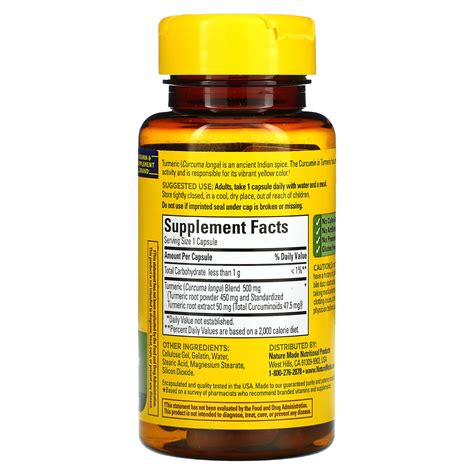 Nature Made, Turmeric Curcumin, 60 Capsules