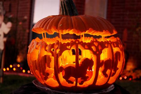 Carousel | Pumpkin carving, Pumpkin, Creative pumpkin carving
