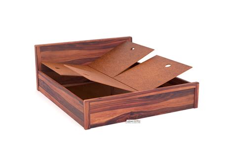 Buy Elora Box Storage Bed (King Size, Teak Finish) Online in India ...