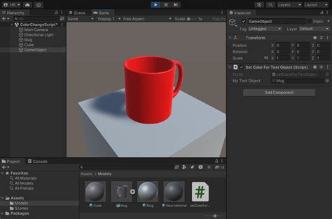 Image result for Unity Assign Color to a GameObject