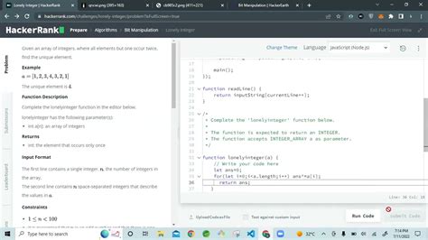 Image result for Lonely Integer HackerRank Solution