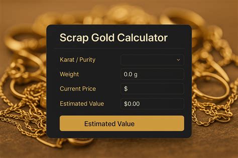 Scrap Gold Calculator