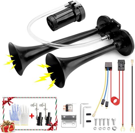 Amazon.com: URLWALL Upgraded 12V 150DB Air Horn, Super Loud Truck Air ...