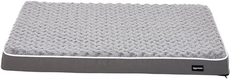 AmazonBasics Ergonomic Foam Pet Dog Bed - 27 x 36 Inches, Grey : Amazon ...